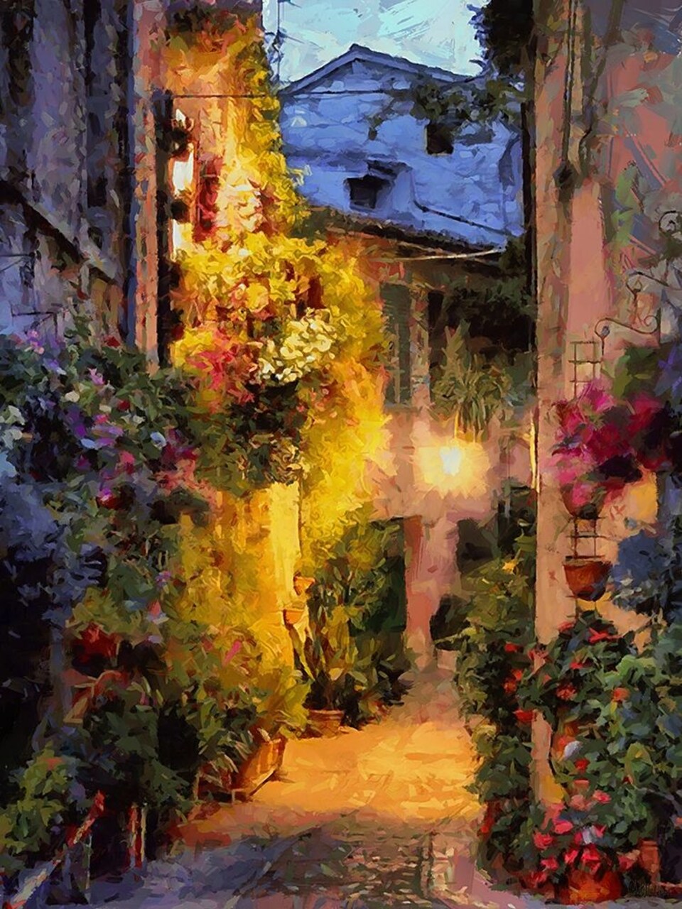 Old Town with the Lights II Poster Print by Celito Medeiros # 3CFM16586